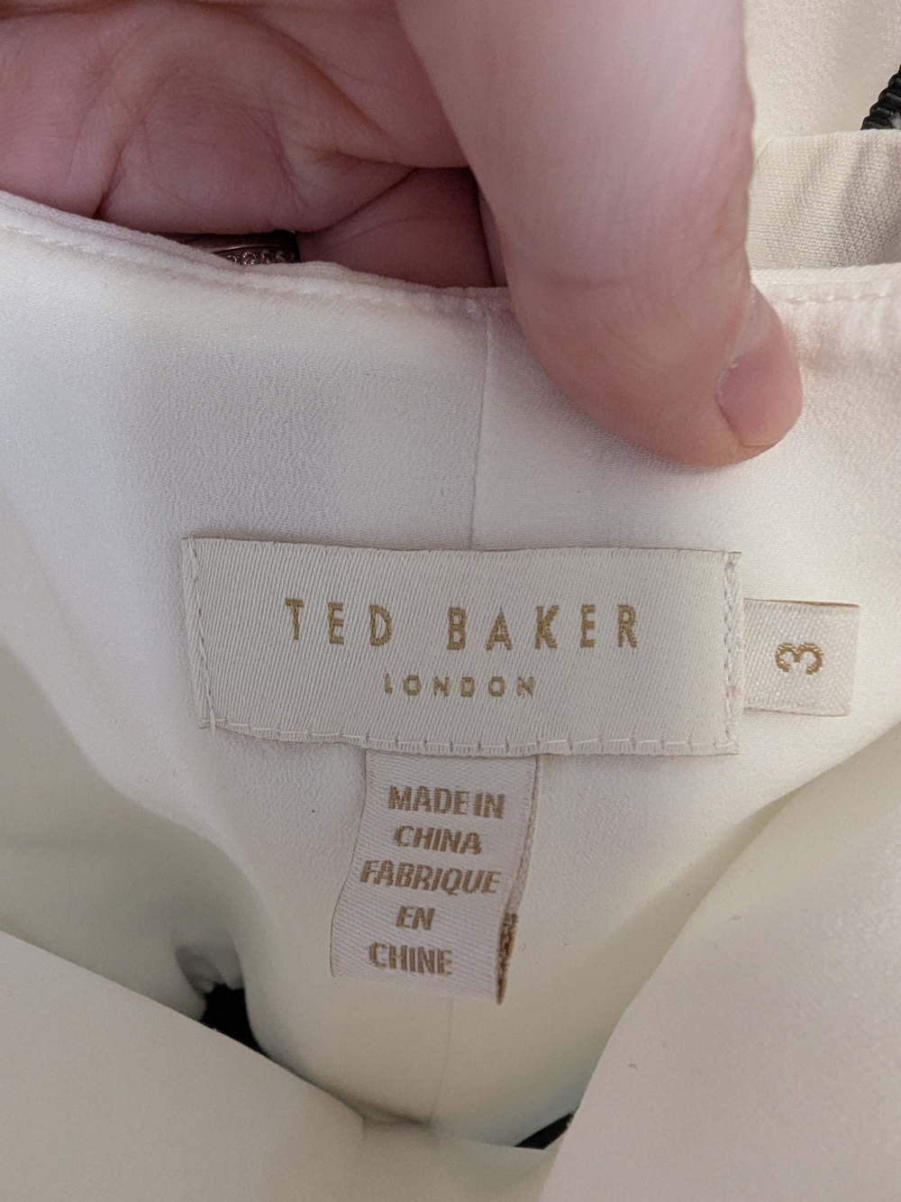 Ted Baker Black White Ruffle Wide Leg Jumpsuit - Picture 11 of 11